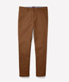 Model is wearing UNTUCKit Classic Chino Pants in brown desert palm.