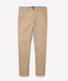 Model is wearing UNTUCKit Classic Chino Pants in Khaki.