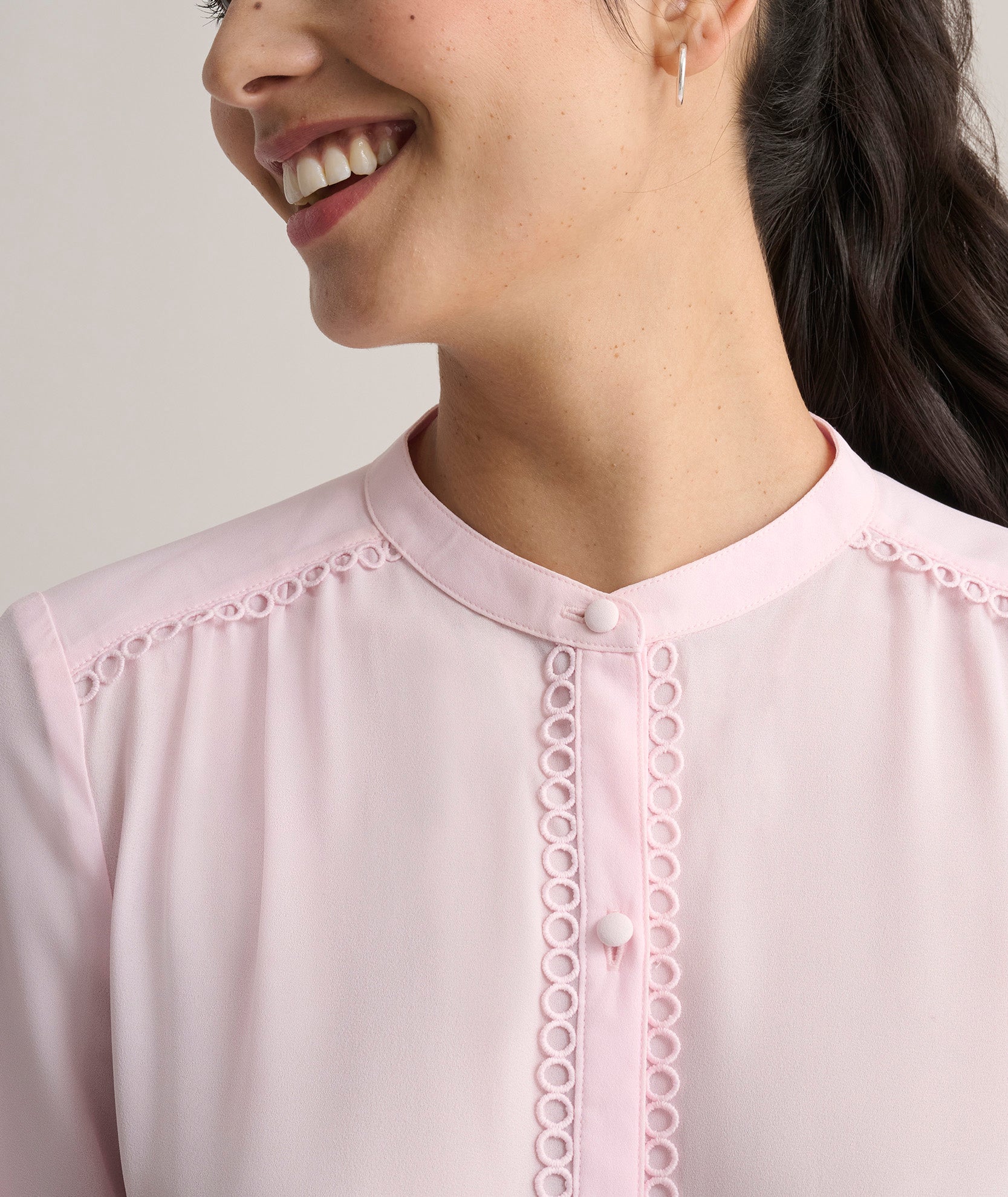 Solid Tabitha Shirt Light Pink | UNTUCKit