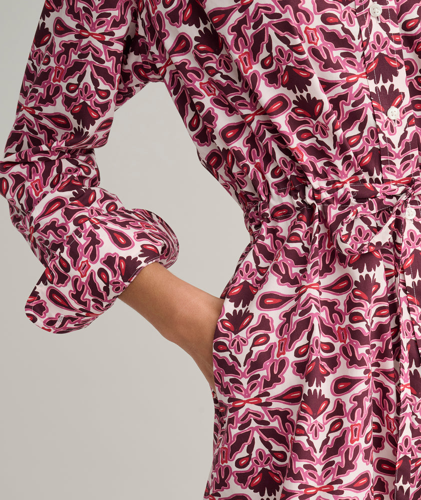 Stretch Cotton Poplin Taylor Shirtdress