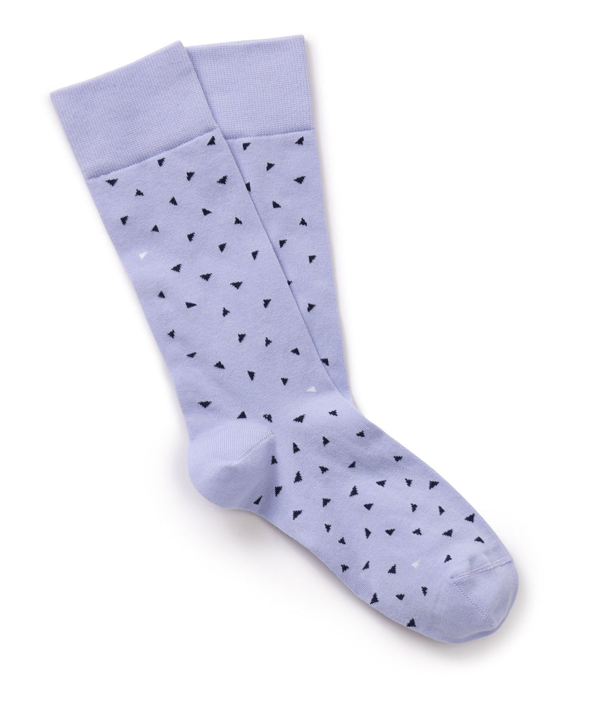 UNTUCKit Toss Triangles socks in Sunlit Allium.