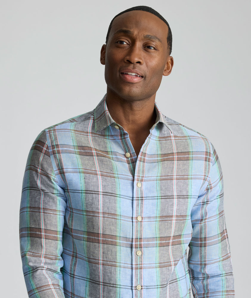 Wrinkle-Resistant Linen Vaughn Shirt