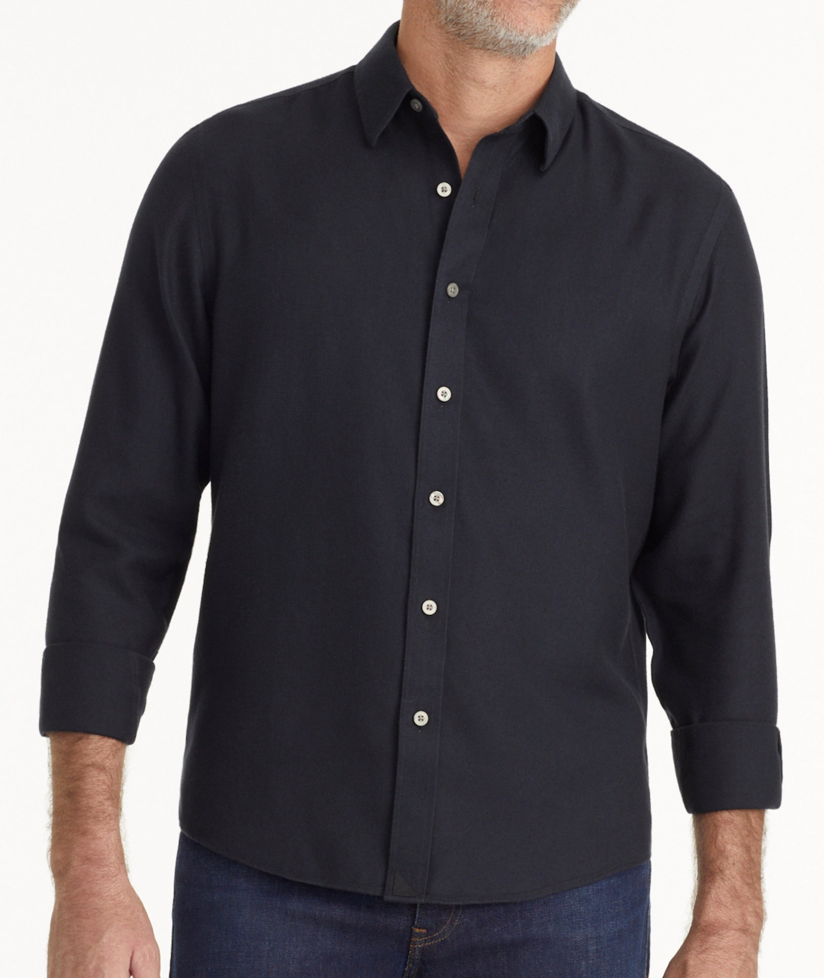 Wrinkle-Free Veneto Shirt Solid Black | UNTUCKit