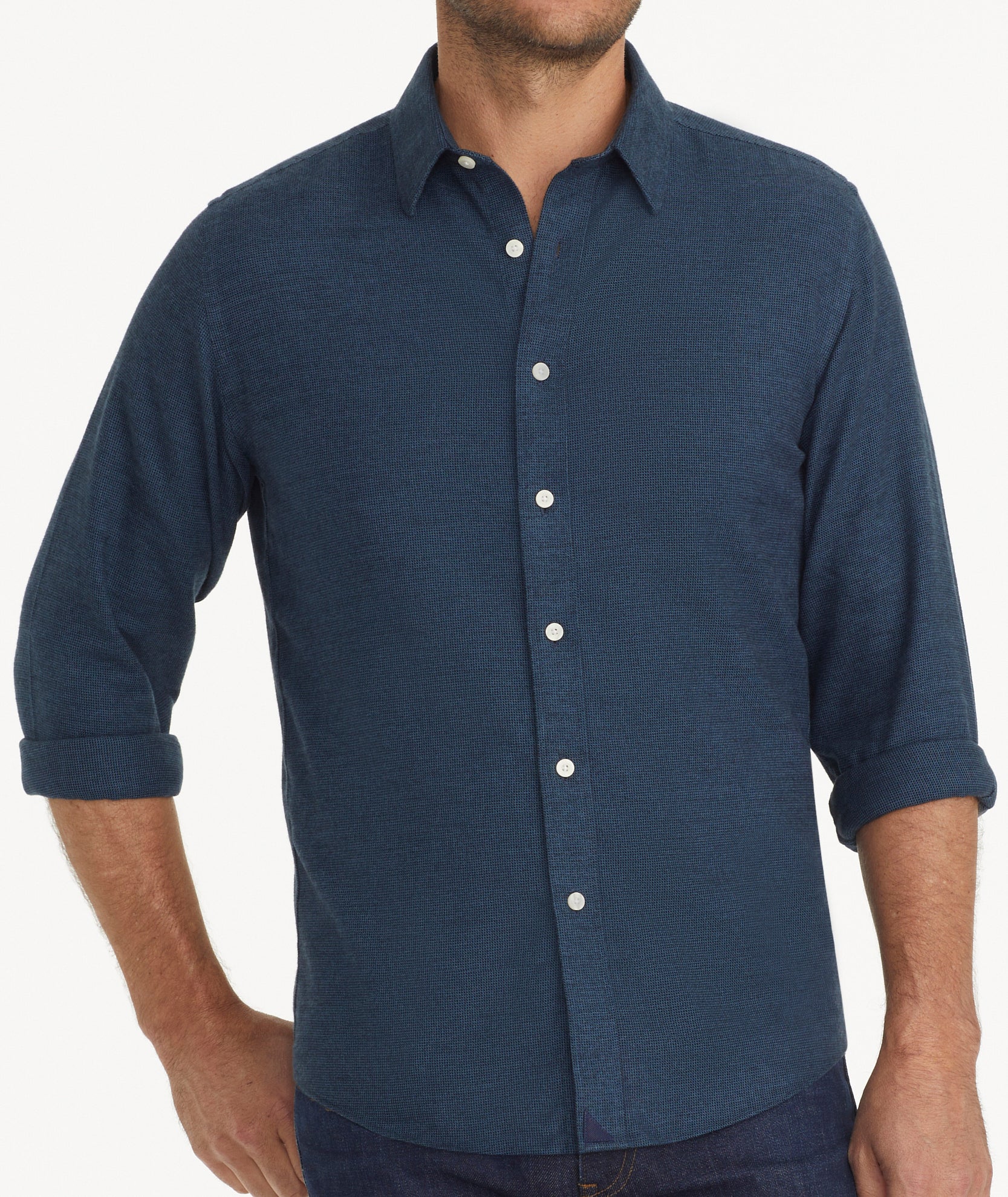 Wrinkle-Free Veneto Shirt Solid Teal | UNTUCKit