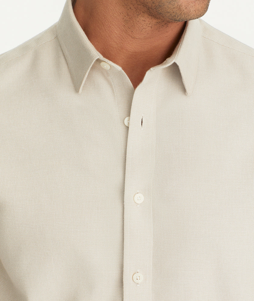Wrinkle-Free Veneto Shirt Textured Light Tan | UNTUCKit