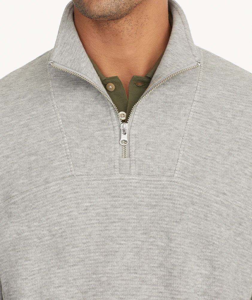 Textured Quarter-Zip Sweater