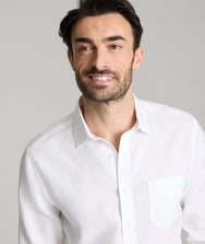 Wrinkle-Resistant Linen Vin Santo Shirt Zoom