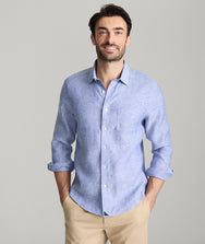 Wrinkle-Resistant Linen Vin Santo Shirt Zoom