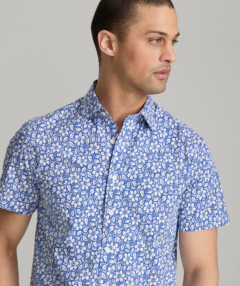 Stretch Cotton Short-Sleeve Wilson Shirt