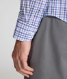 Model is wearing UNTUCKit CottonTek Winterfield Shirt. 
