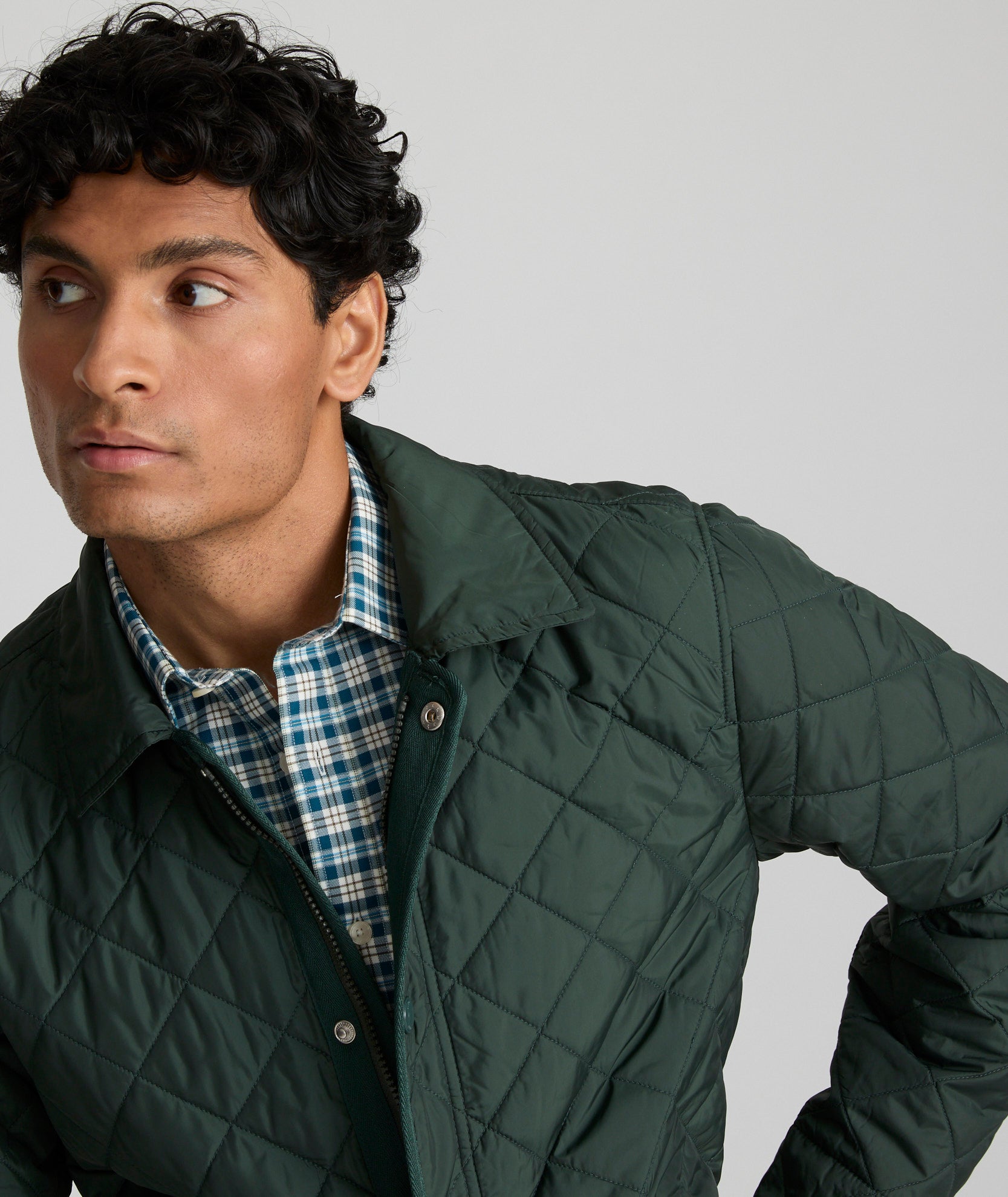 Quilted Field Jacket Green UNTUCKit