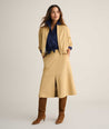 Model is wearing UNTUCKit Zadie jacket. 