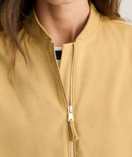 Faux Suede Zadie Bomber Jacket Zoom