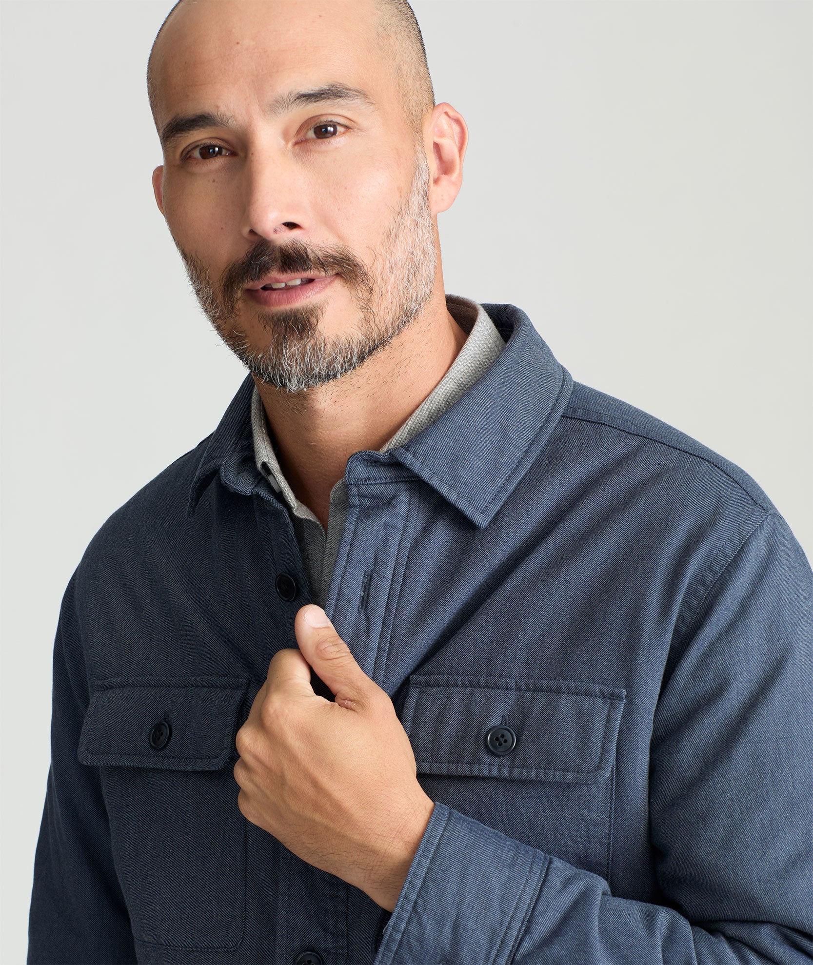 Shirt Jacket Navy UNTUCKit