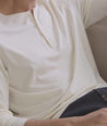Video of a model wearing an UNTUCKit EcoSoft Henley.
