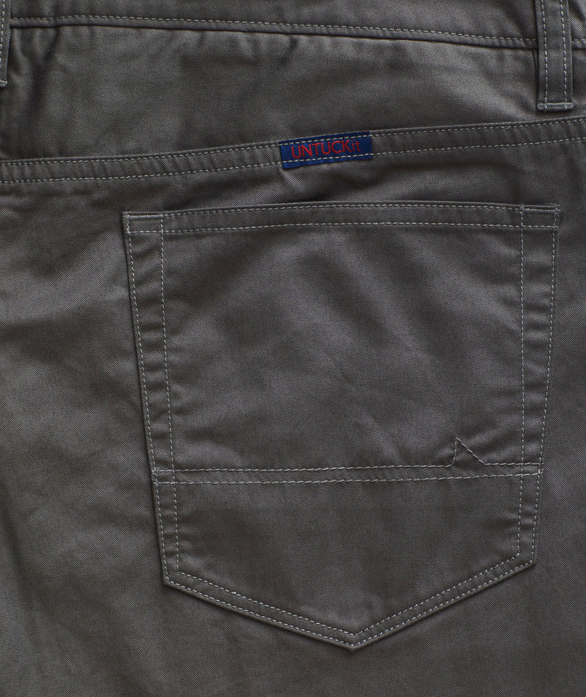 5-Pocket Chino Pants Dark Gray | UNTUCKit