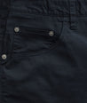 Model wearing a Navy 5-Pocket Pants
