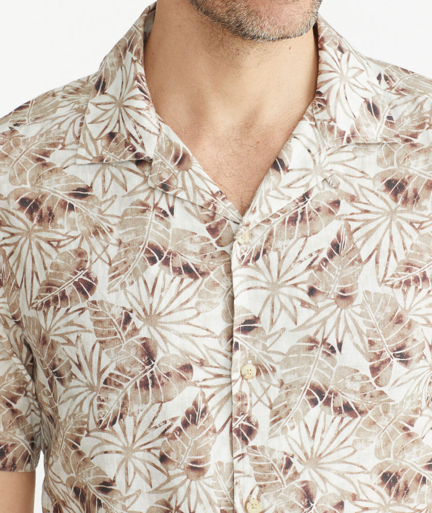 Linen Havana Short-Sleeve Aidani Shirt - FINAL SALE