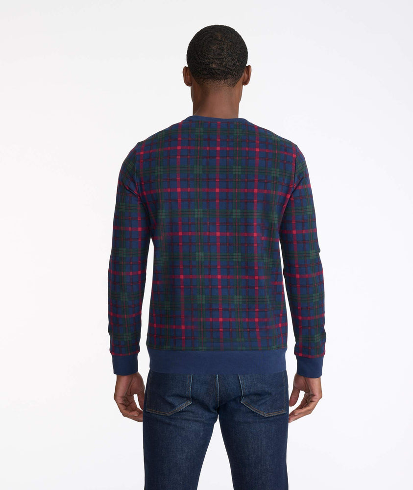 Model wearing a Dark Green Crewneck Sweatshirt - FINAL SALE