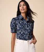 Cotton Short-Sleeve Allison Shirt 1
