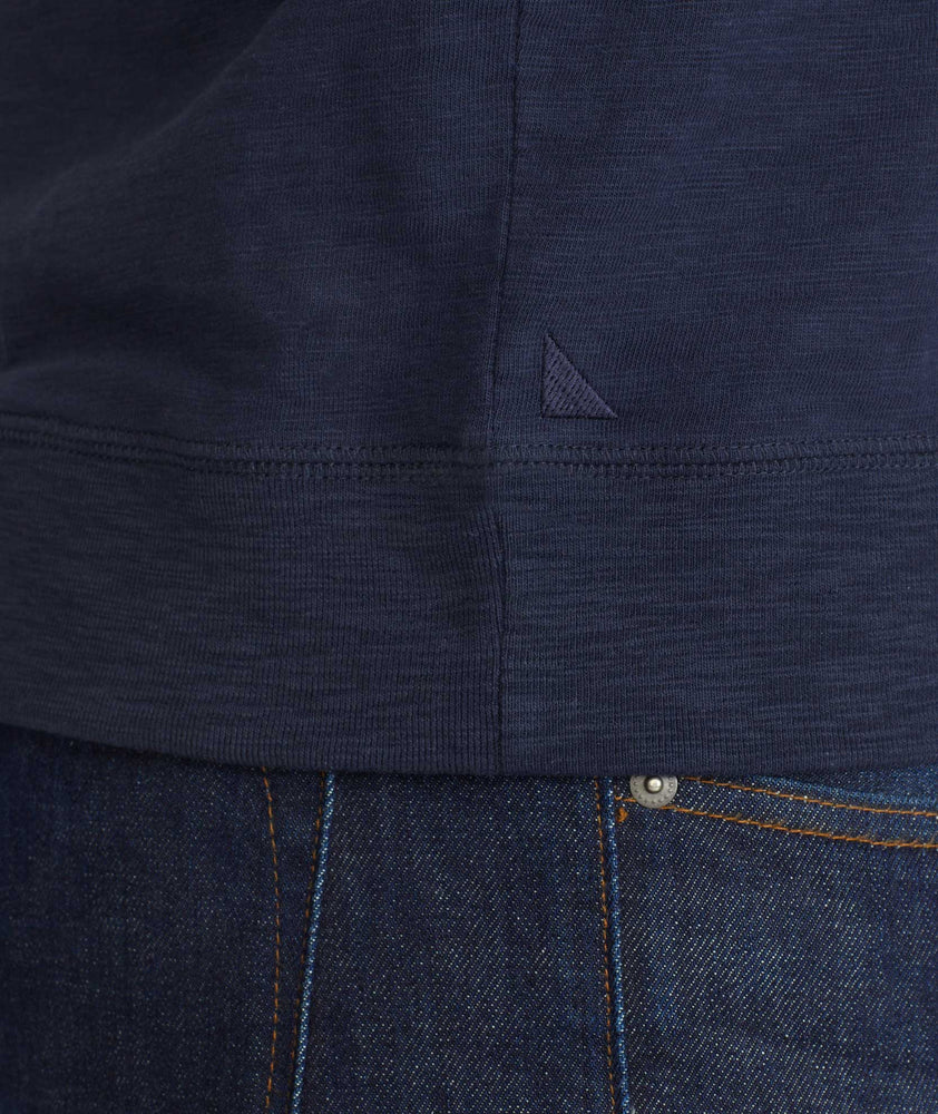 Model wearing a Henley Sweatshirt