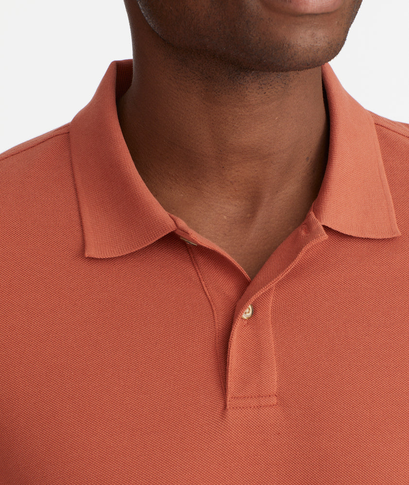 Pique Long-Sleeve Polo - FINAL SALE