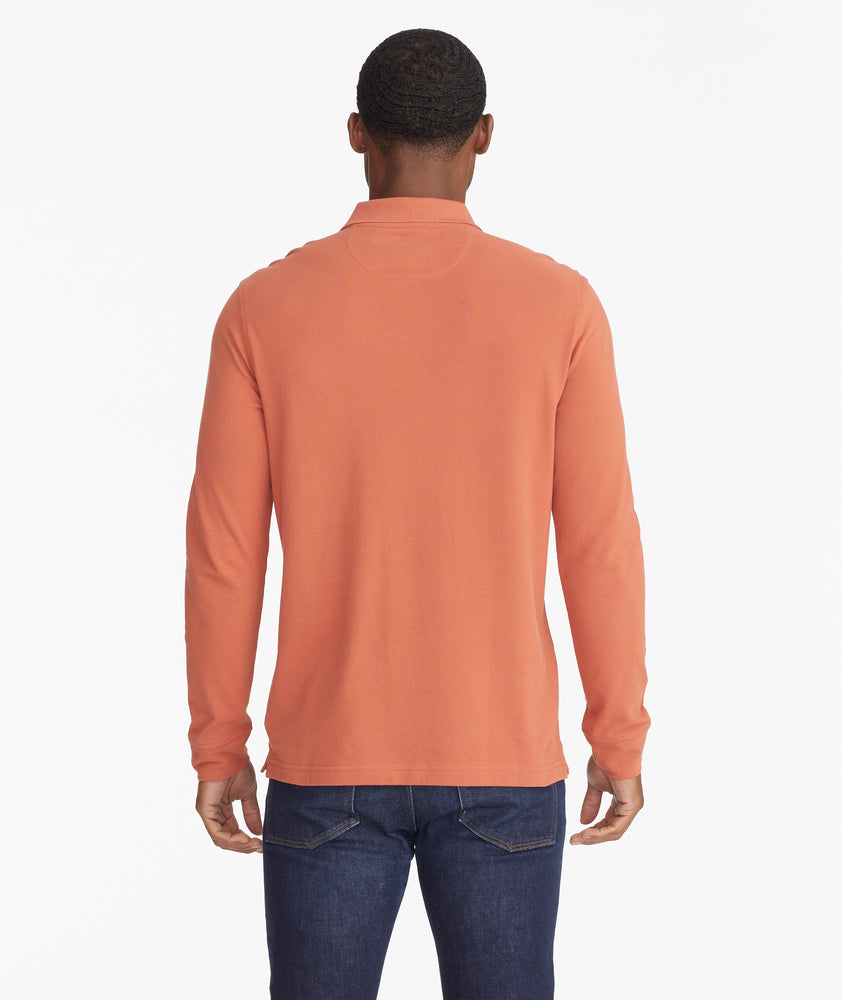 Pique Long-Sleeve Polo - FINAL SALE