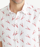 UNTUCKit + David Hart Linen Short-Sleeve Lobster Shirt 5