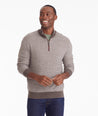 Birdseye Merino Wool Quarter-Zip Sweater