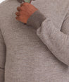 Birdseye Merino Wool Quarter-Zip Sweater