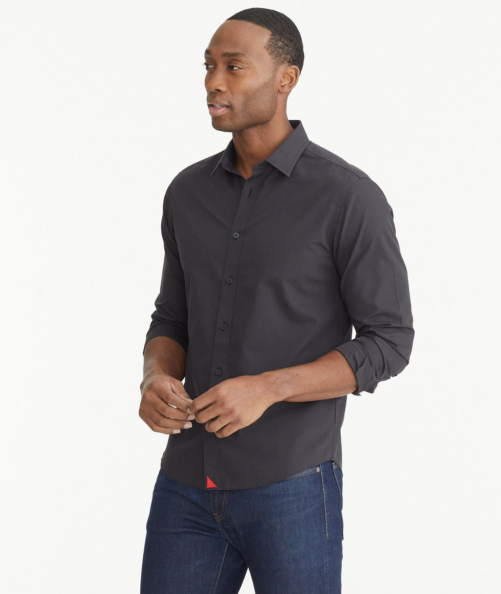 Wrinkle-Free Stone Shirt with Sail |