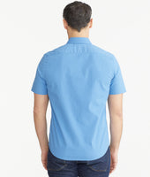 Cotton Stretch Short-Sleeve Geoprint Shirt 4