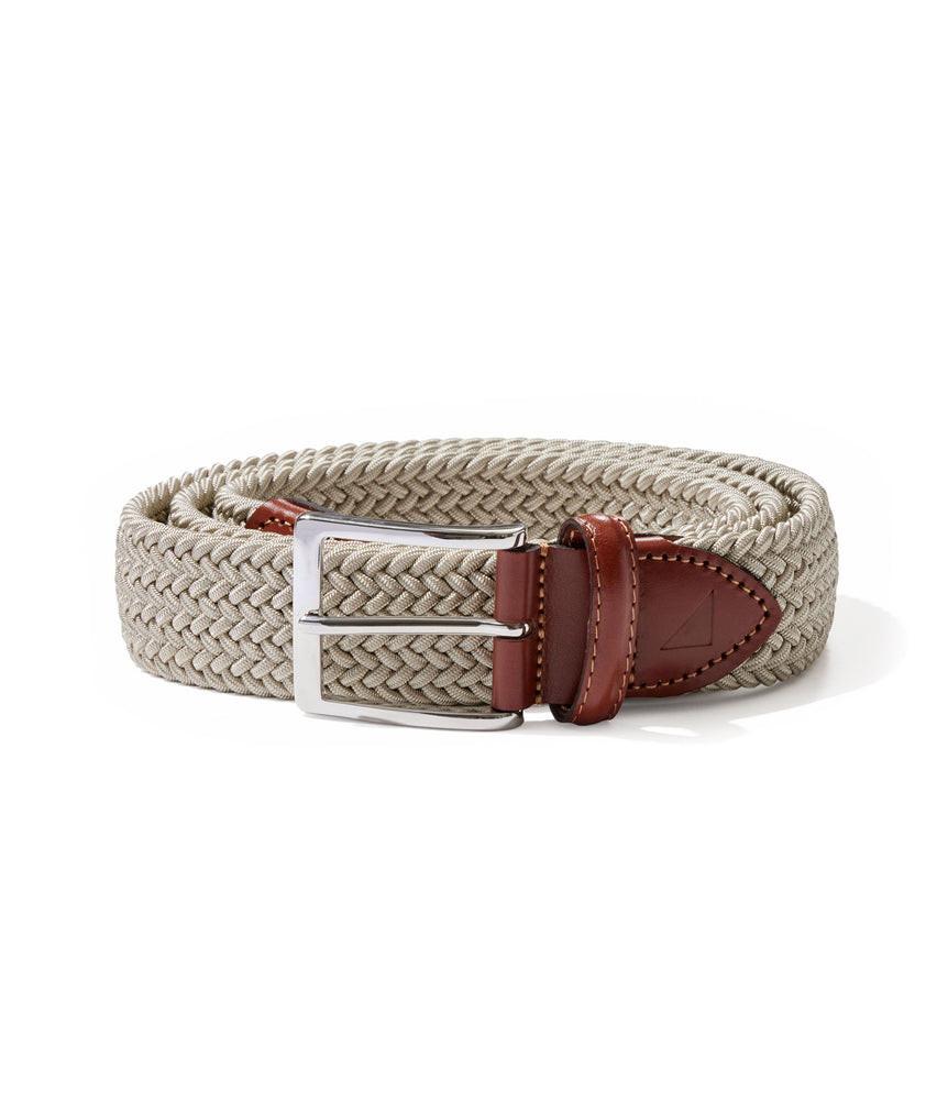 Elastic Braided Belt Beige UNTUCKit - Main Image