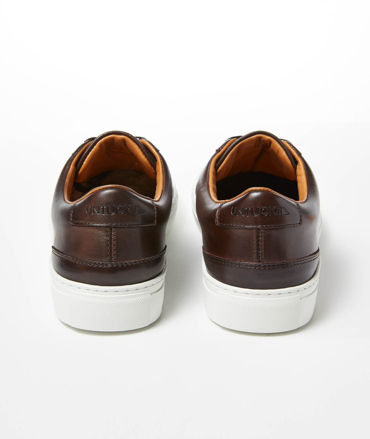 UNTUCKit Mens‎ Brown Suede/Leather Slip-On Loafer Sneakers White Soles S-10.5 Autumn Men main image 2