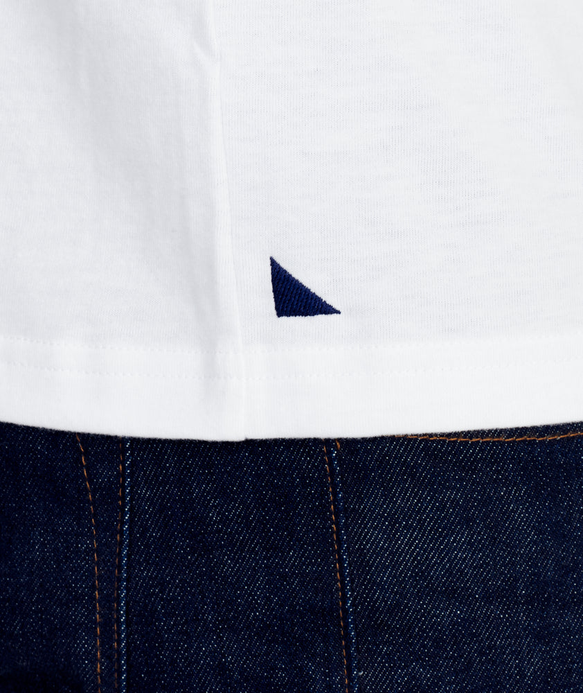 Ultrasoft V-Neck Tee White | UNTUCKit