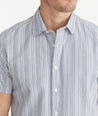 Cotton Seersucker Short-Sleeve Caleb Shirt