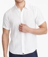 Model wearing a White Calvano - Wrinkle Resistant