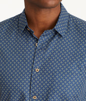 Cotton Printed Short-Sleeve Cassian Shirt 4