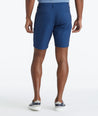 Model wearing a Navy Printed Traveler Shorts