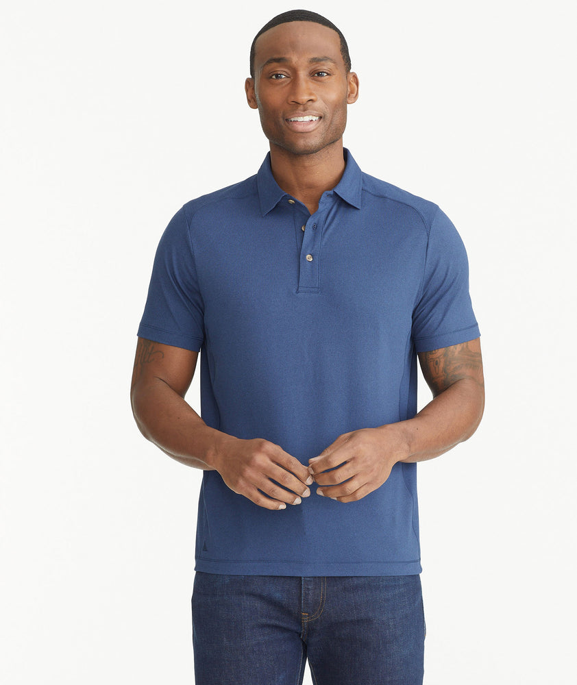 navy blue polo men