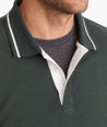 Polo Sweatshirt With Tipping - FINAL SALE