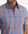 Cotton Stretch Short-Sleeve Plaid Shirt - FINAL SALE