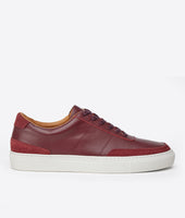 Contrast Leather Lace-Up 1