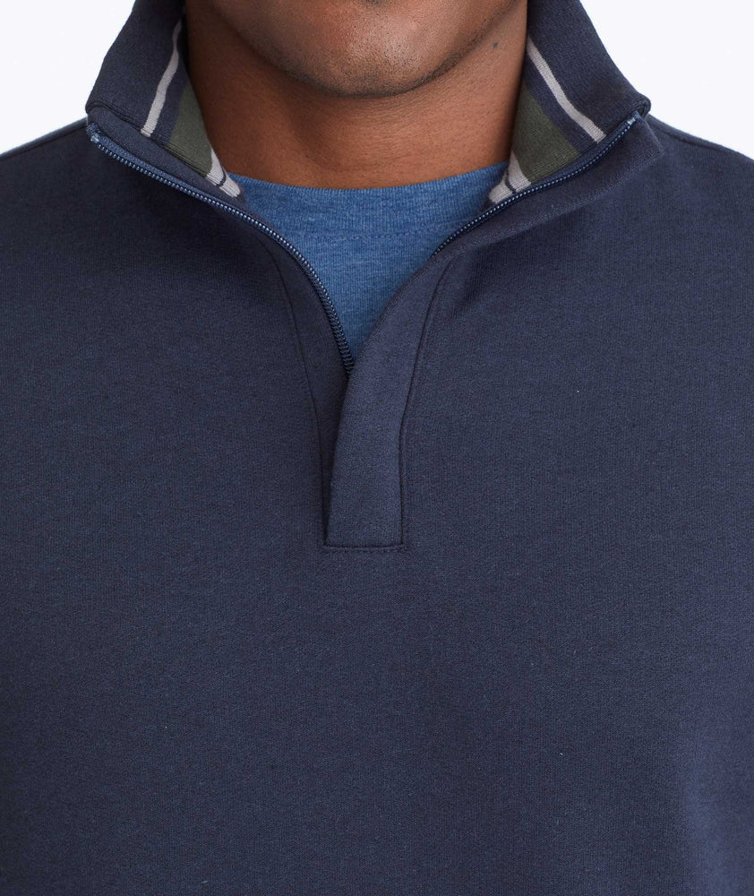 Quarter-Zip Sweatshirt Navy | UNTUCKit