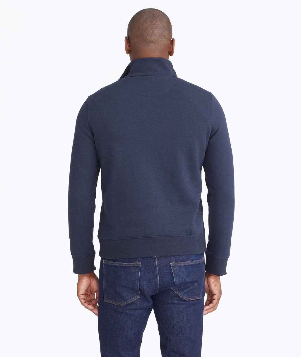 Quarter-Zip Sweatshirt Navy | UNTUCKit