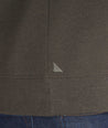 Model wearing a Dark Grey Quarter-Zip Sweatshirt
