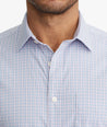 Model wearing a Pink Wrinkle-Free Performance Dalton Shirt