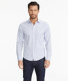 Model wearing a Pink Wrinkle-Free Performance Dalton Shirt
