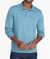 Wrinkle-Free Damaschino Long-Sleeve Polo - FINAL SALE 1