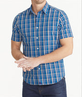 Cotton Stretch Short-Sleeve Check Shirt 1